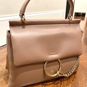 Chloe Lambskin leather- Medium Faye top handle bag. Excellent condition.